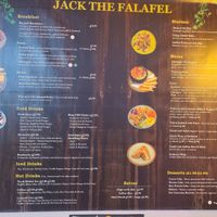 Menu at Jack the Falafel in Bristol