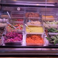 Salad bar at Jack the Falafel in Bristol