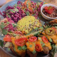 Falafel and salad at Jack the Falafel in Bristol