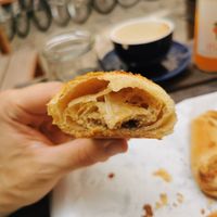 Hazelnut and chocolate croissant, wonderful layers and a flakey texture at Schwarzbrot OG in Vienna