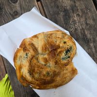 Spinach burek at Schwarzbrot OG in Vienna