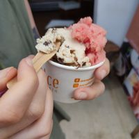 Choco mani and Watermelon at Dolce Gelato in San Marcos La Laguna