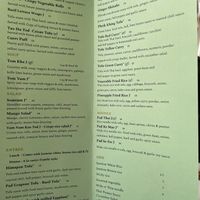 Menu  at Charm Thai Bistro in Oakland