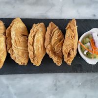 Curry puffs  at Charm Thai Bistro in Oakland