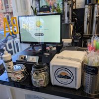 Self order kiosk at Biggest Little Boba Shop in Reno