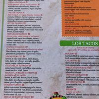 Extensive vegan menu at Mexico Autentico in Brooklyn