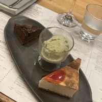 Desserts of the tasting menu  at Copenhagen in Valencia