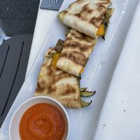 Quesadillas with vegan cheese   at Copenhagen in Valencia