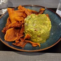 Guacamole with sweet potato crisps at Copenhagen in Valencia
