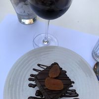 Vegan chocolate tart at Copenhagen in Valencia