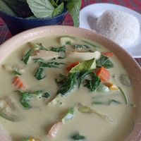 Vegetable Green Curry at Krua Tungtong in Phuket