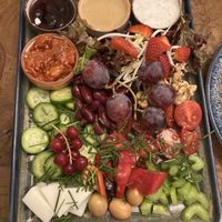 Vegan Breakfast Plate at Dükkan Galata in Istanbul