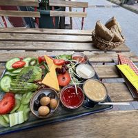 Their vegan breakfast set   at Dükkan Galata in Istanbul