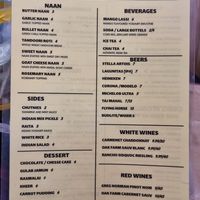 Menu at Tandoori Express in Oakhurst