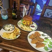Ceviche, unChicken Burger, Wings of Fire at Sokko Happy Food in Heredia