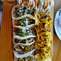 Off menue sample plater at Sokko Happy Food in Heredia