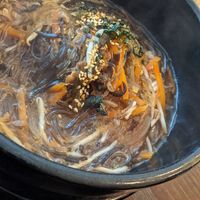 Japchae bibimbap at Bibimbap House in Cambridge
