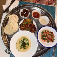 Shared platter  at Badolina in Zanzibar
