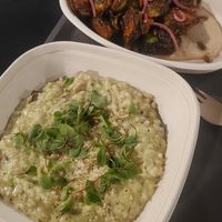 Risotto and brussel sprouts at Gladys  in Edgewater