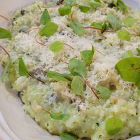 Mushroom risotto at Gladys  in Edgewater