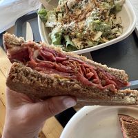 With a Caesar salad  at Gladys  in Edgewater