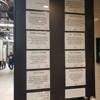 Eclectic menu at Gladys  in Edgewater