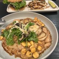 A special - Lupini beans, & mushrooms   at Gladys  in Edgewater