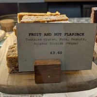 Fruit & nut flapjack at Atkinsons in Lancaster