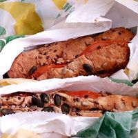 Panino con i semi. at Subway in Pisa