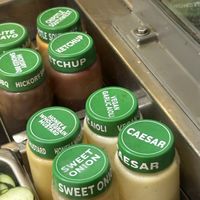 clear labels  at Subway in Pisa