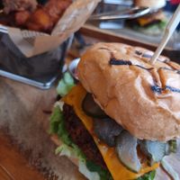 Vegan burger at krisp in Selfoss