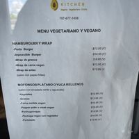 Menu at Eileens Kitchen  in San Juan