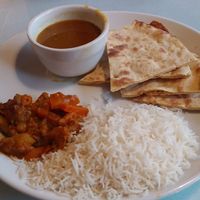 Part of Thali plate *vegan at Chaat Corner in San Francisco