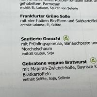 Speisekarte   at Caféhaus Siesmayer in Frankfurt