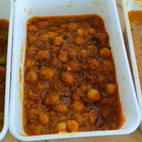 Aloo matar, chana masala, tarka daal at Indian Royal Food in Leuven