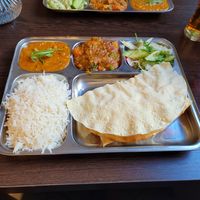 Vegan lunch special 12€ great deal, super tasty at Indian Royal Food in Leuven