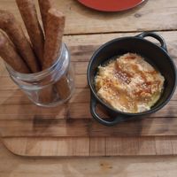 Hummus at Atabalats in Barcelona