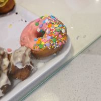 Vegan strawberry donut at Moist ‘N' Glazed in Kiama