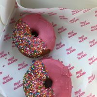 Strawberry doughnuts!   at Moist ‘N' Glazed in Kiama