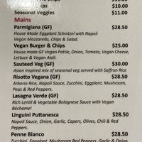 New Menu mid Sept 2024  at Rick's Place in Kensington