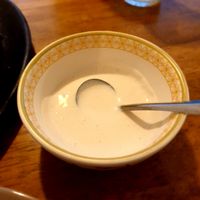 garlic sauce..  try it with crust at Jigu Curry 지구커리 in Seoul