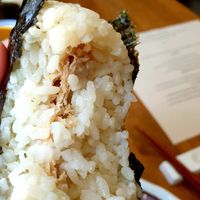 vegan tuna inside rice at Jigu Curry 지구커리 in Seoul