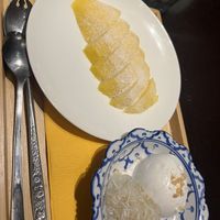 Mango sticky rice dessert  at Chompoo in Tokyo