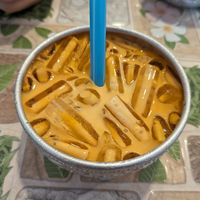 Thai tea at The Coconut Shell in Chiang Mai