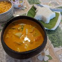 Veggie massaman curry at The Coconut Shell in Chiang Mai