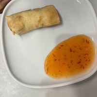 One meatless springroll (with plant based beef)  at IKEA in Kuta