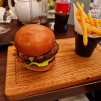 Vegan burger at Côte Brasserie in East London