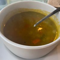 Vegan minestrone soup at Casa Sofia in Playa Del Carmen