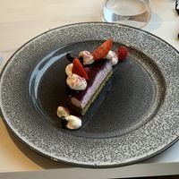 Hibiscus cheesecake  at Adesse in London