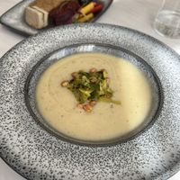 Jerusalem artichoke soup  at Adesse in London